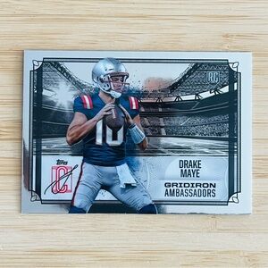 DRAKE MAYE 2024 Topps Signature Class Gridiron Ambassadors Rookie Card RC
